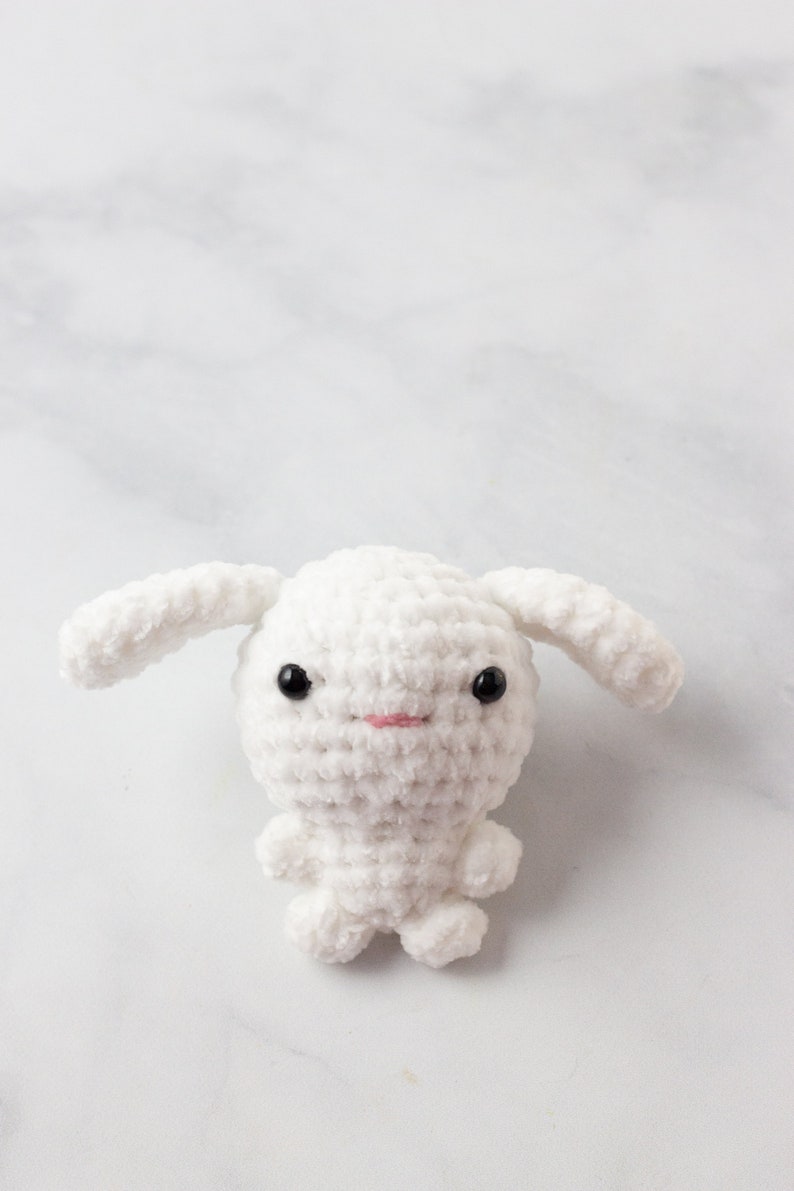 Bunny Crochet Pattern, Plushie Pattern, Cute Crochet Pattern, Bunny Plushie, Crochet Rabbit, Amigurumi Bunny, Mini Crochet Plush, Stuffies image 2