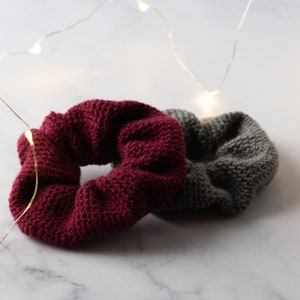 Single Crochet Scrunchie Pattern, Crochet Scrunchie, Cute Crochet Pattern, Easy Scrunchie, Crochet Fashion, Easy Crochet Pattern, Accessory