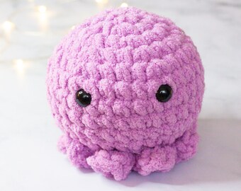 Crochet Octopus, Octopus Plush, Crochet Plush, Under the Sea, Stuffed Animal, Octopus Decor, Big Octopus, Purple Octopus, Crochet Stuffies