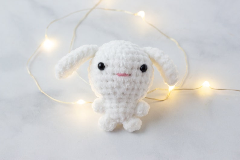 Bunny Crochet Pattern, Plushie Pattern, Cute Crochet Pattern, Bunny Plushie, Crochet Rabbit, Amigurumi Bunny, Mini Crochet Plush, Stuffies image 4