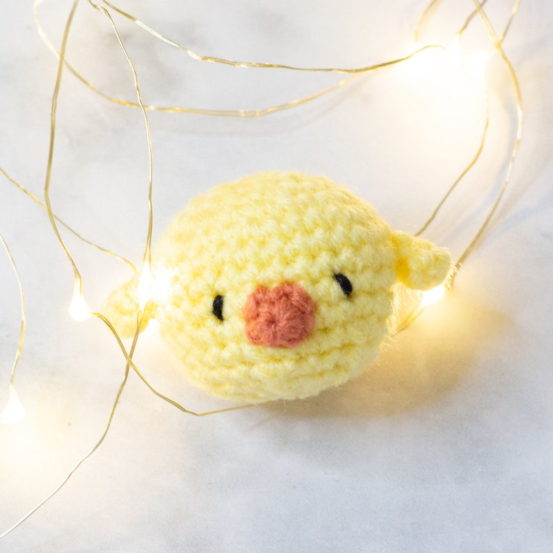 Crochet Chick Pattern, Cute Crochet Pattern, Crochet Plushie, Printable Crochet Pattern, Amigurumi Bird, Amigurumi Chick, Mini Chick Plush image 1