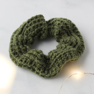 Rib Crochet Scrunchie Pattern, PDF download, Printable Crochet Pattern