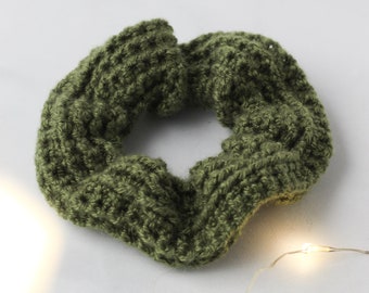 Rib Crochet Scrunchie Pattern, PDF download, Printable Crochet Pattern