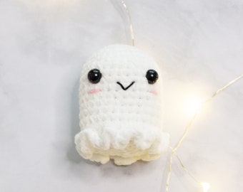 Geist Häkelmuster, einfache Häkelanleitung, Plushie Muster, süsses Häkelmuster, Halloween Amigurumi, Häkelanleitung für Halloween