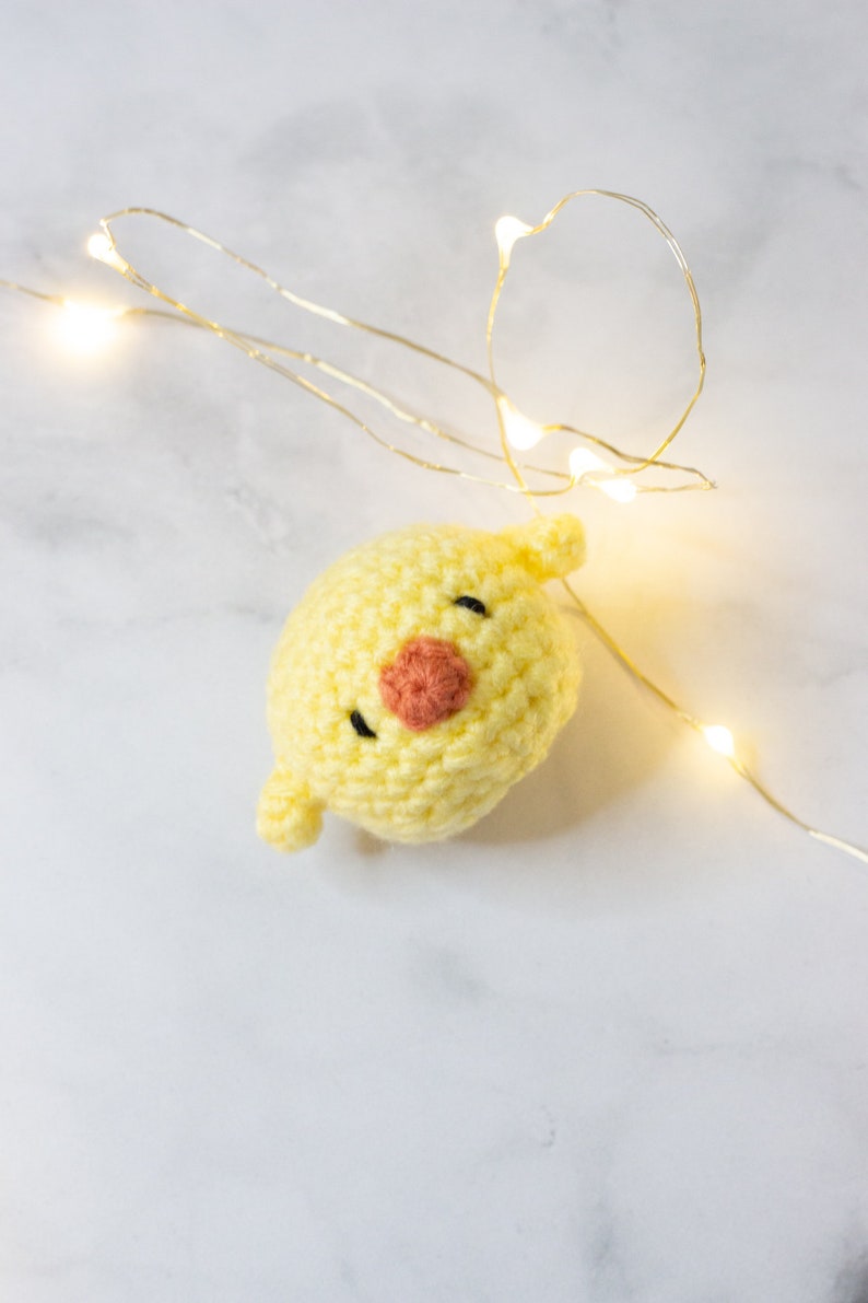 Crochet Chick Pattern, Cute Crochet Pattern, Crochet Plushie, Printable Crochet Pattern, Amigurumi Bird, Amigurumi Chick, Mini Chick Plush image 4