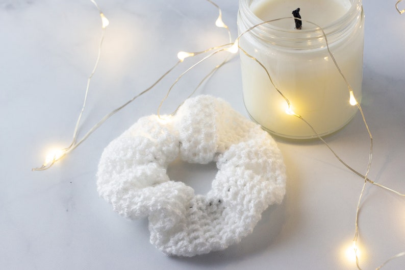 Double Crochet Scrunchie Pattern, Crochet Scrunchie, DIY Scrunchie, Cute Crochet Pattern, Easy Crochet Pattern, Crochet Fashion, Scrunchies image 3