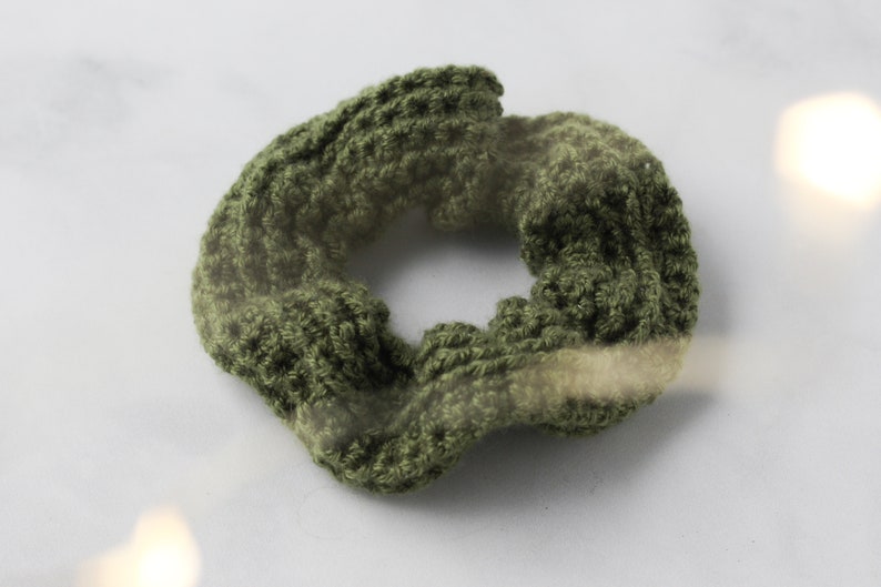 Rib Crochet Scrunchie Pattern, PDF download, Printable Crochet Pattern image 4