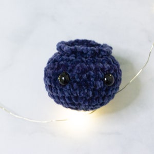 Crochet Blueberry Pattern, Amigurumi Blueberry, Cute Crochet Pattern, Cute Amigurumi, Mini Plushie, Crochet Plushie, Easy Crochet Pattern image 5