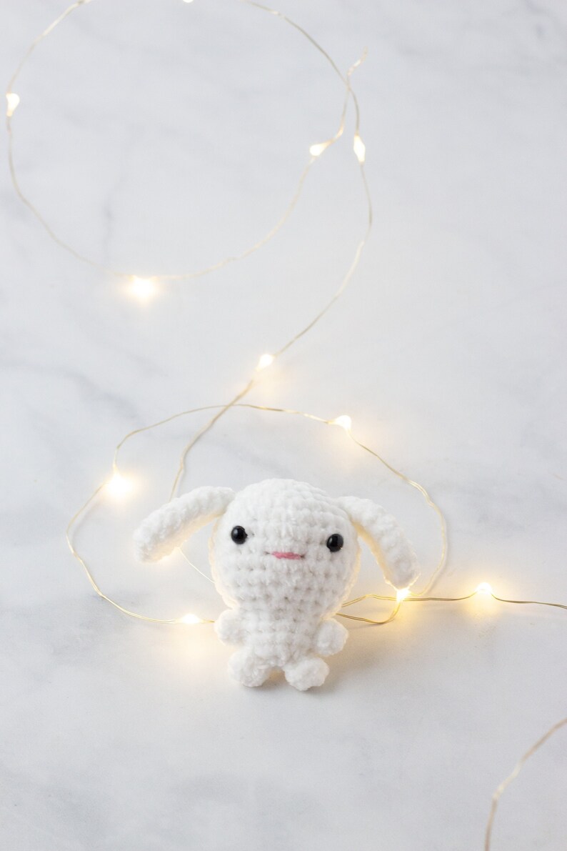 Bunny Crochet Pattern, Plushie Pattern, Cute Crochet Pattern, Bunny Plushie, Crochet Rabbit, Amigurumi Bunny, Mini Crochet Plush, Stuffies image 1
