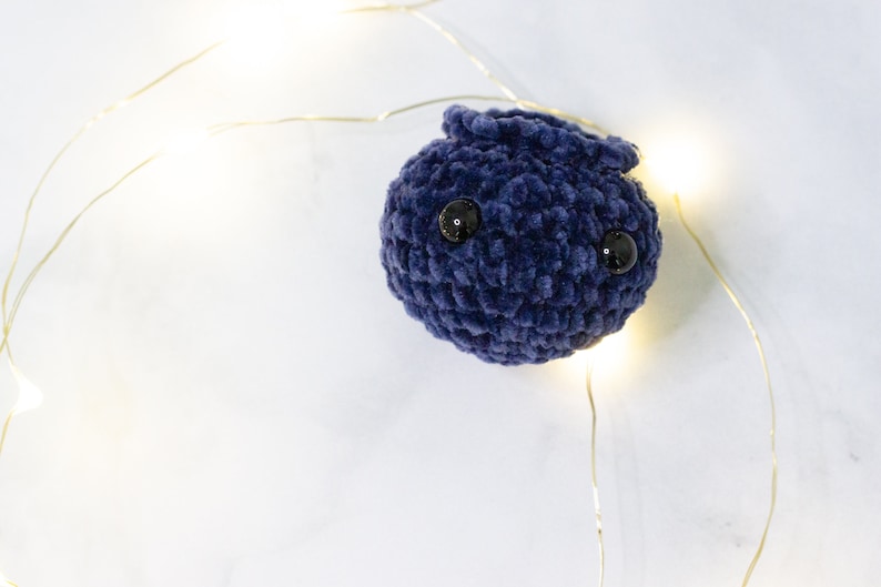 Crochet Blueberry Pattern, Amigurumi Blueberry, Cute Crochet Pattern, Cute Amigurumi, Mini Plushie, Crochet Plushie, Easy Crochet Pattern image 2