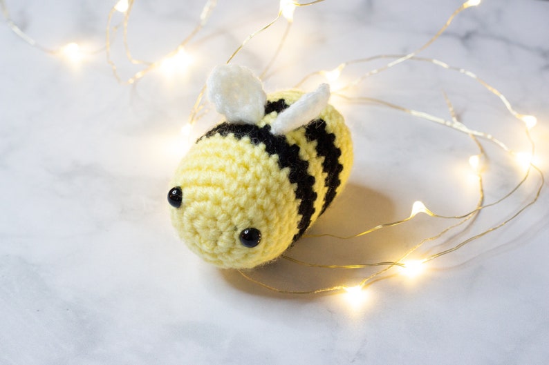 Bee Crochet Pattern, Easy Crochet Pattern, Crochet Bee, Bee Plushie, Bumblebee Amigurumi, Cute Crochet Pattern, Plushie Pattern, Cute Bee image 4