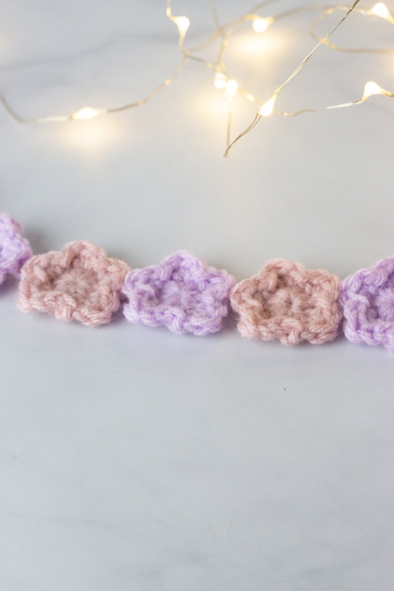 Crochet Flower Garland Pattern PDF Download Printable - Etsy