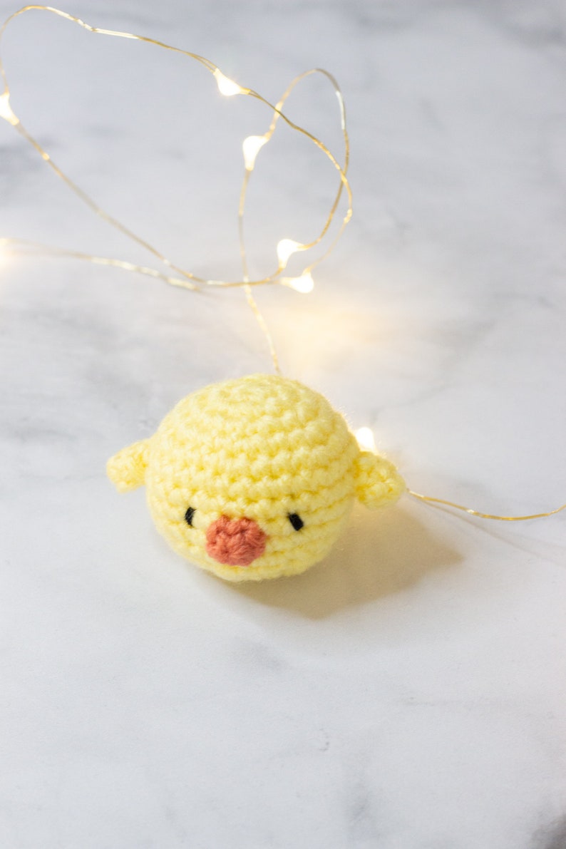 Crochet Chick Pattern, Cute Crochet Pattern, Crochet Plushie, Printable Crochet Pattern, Amigurumi Bird, Amigurumi Chick, Mini Chick Plush image 2