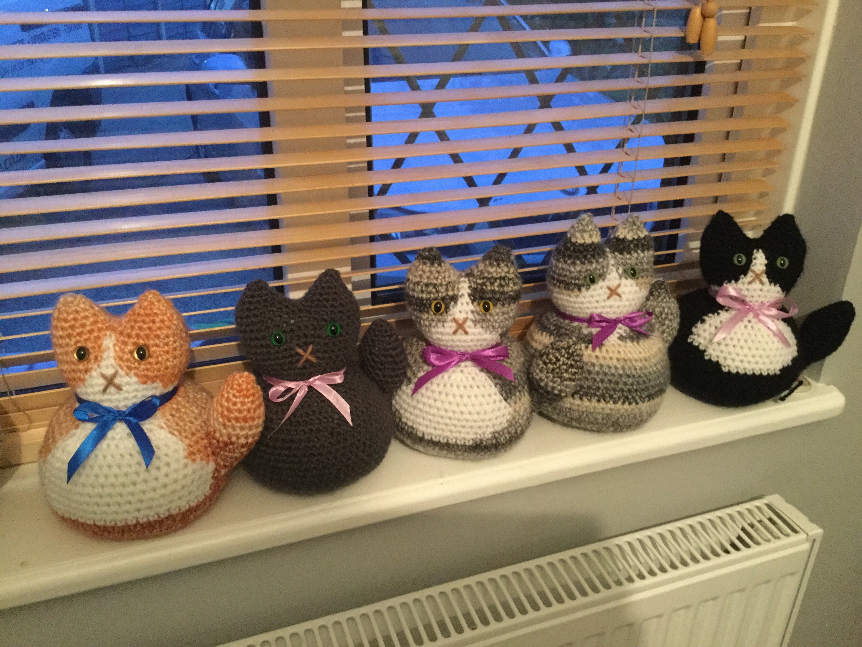 Hand Crocheted Cat Doorstops Your Cat Personalised Home Gift Etsy UK