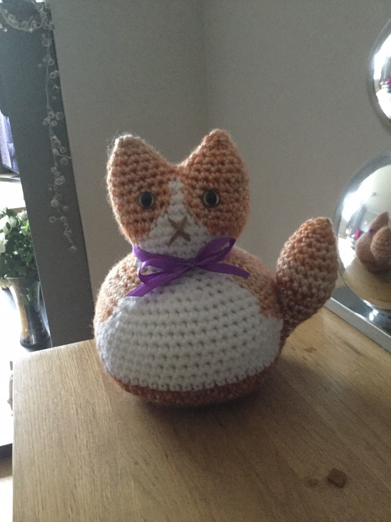 Hand Crocheted Cat Doorstops Your Cat Personalised Home Gift Etsy UK