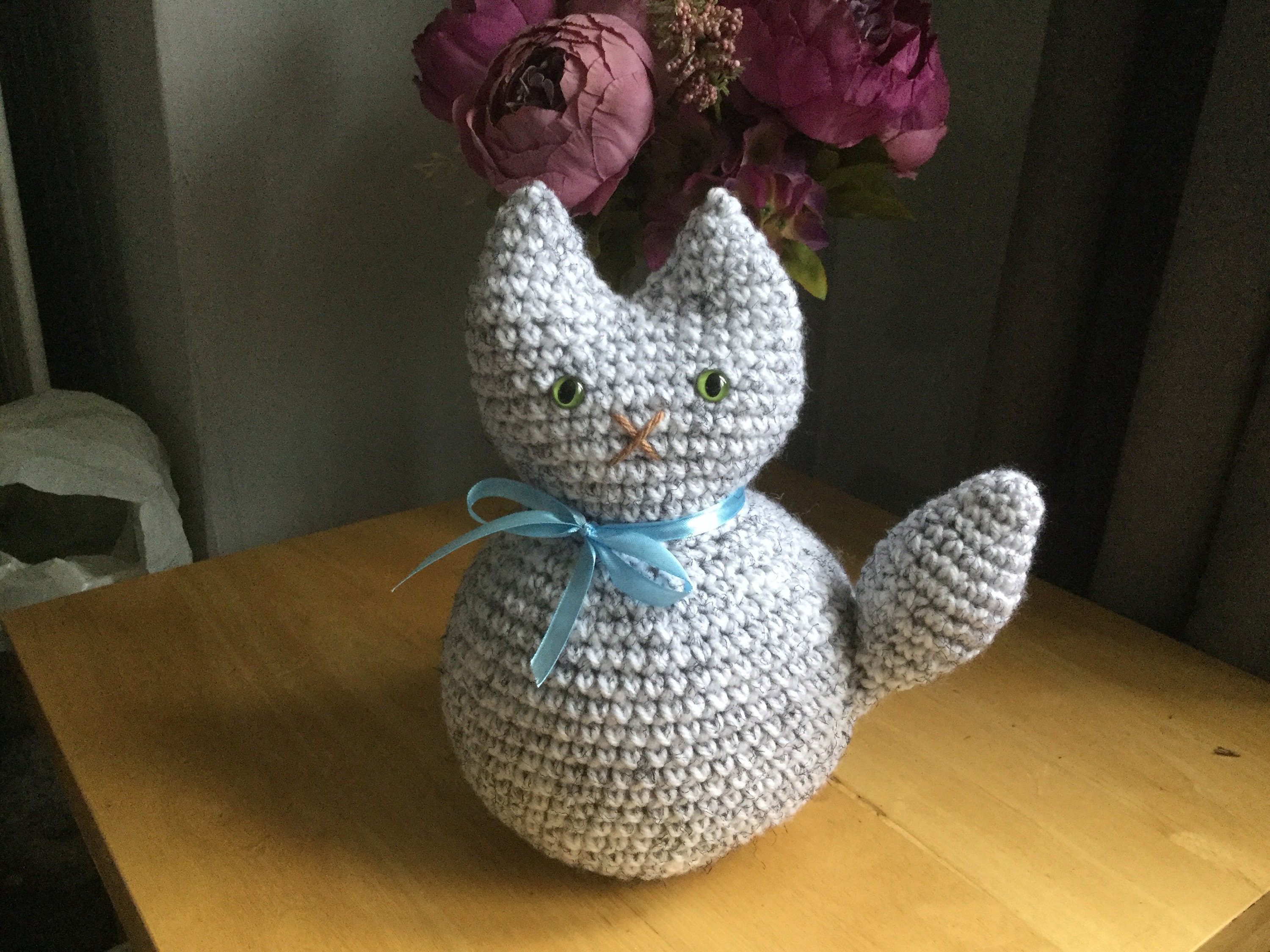 Hand Crocheted Cat Doorstops your cat personalised home gift Etsy