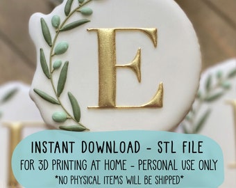 STL File Dana Wreath Circle Cookie Cutter - CCK215 - Instant Download for 3D Printing at Home - Personal Use Only, Do Not Resell/Share