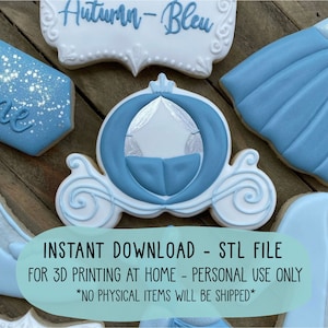 cinderella cookie stencil