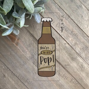Tall Glass Bottle Cookie Cutter - Perfect for Soda, Beer, Tabasco, Father’s Day, Diner Themes  - Cutter for Dough, Clay, and More (CCK780)