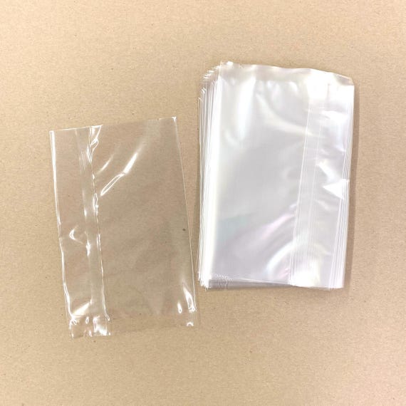 Crystal Clear Heavy Duty Heat Sealable Bags 3 3 4 x 6 1 4 Thick Food Safe Notched Perfect for Packaging Cookies Treats and more