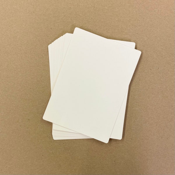 Set of 25 White Cookie Cards - 4-1/2” x 6-1/4” - Food Safe, Grease Resistant - Protective Layer for Packaging Fragile Cookies