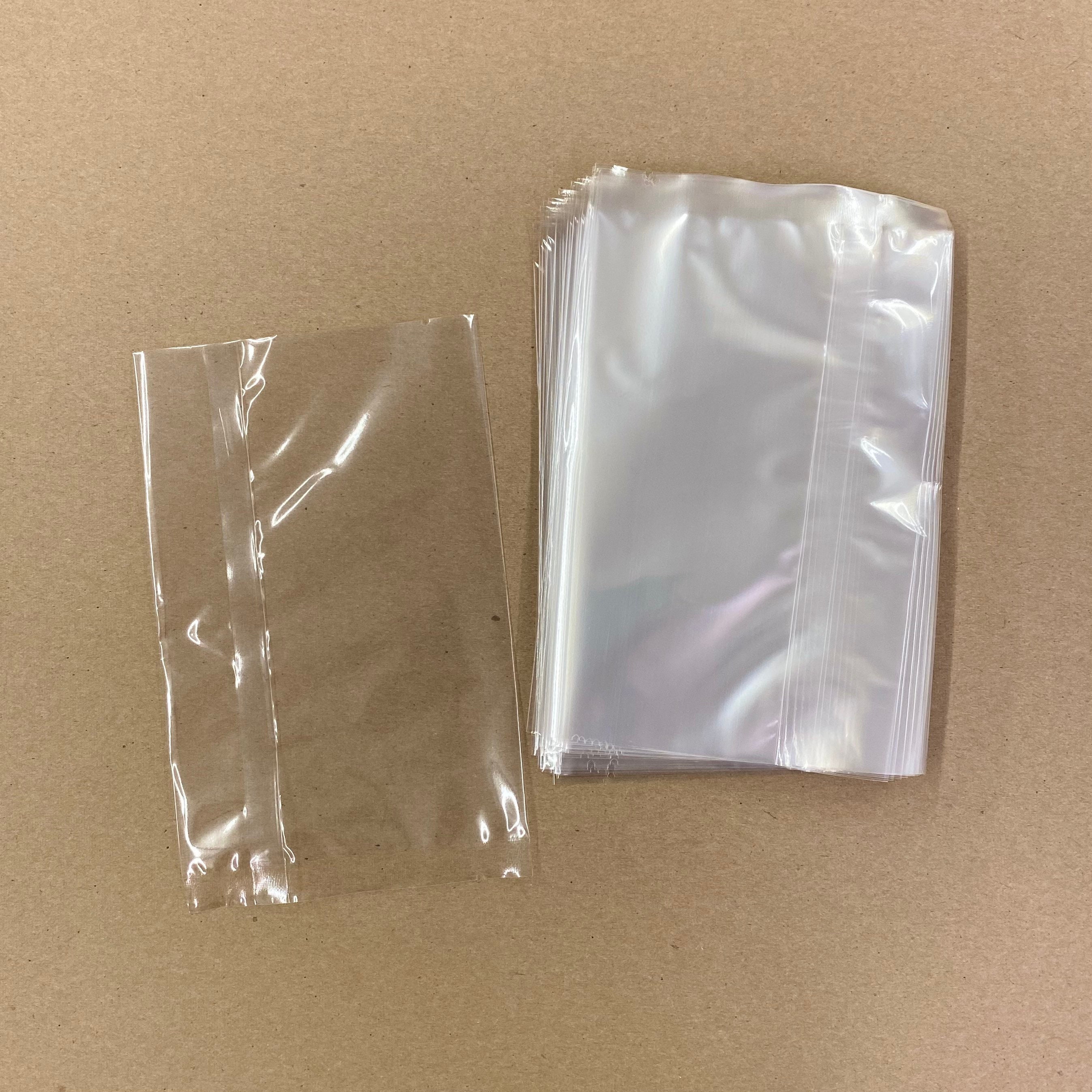 Sacchetti tipo Doy Pack trasparenti con chiusura a zip e possibilità di  sigillare con termosaldatura 160x80x260 mm – 50 pz