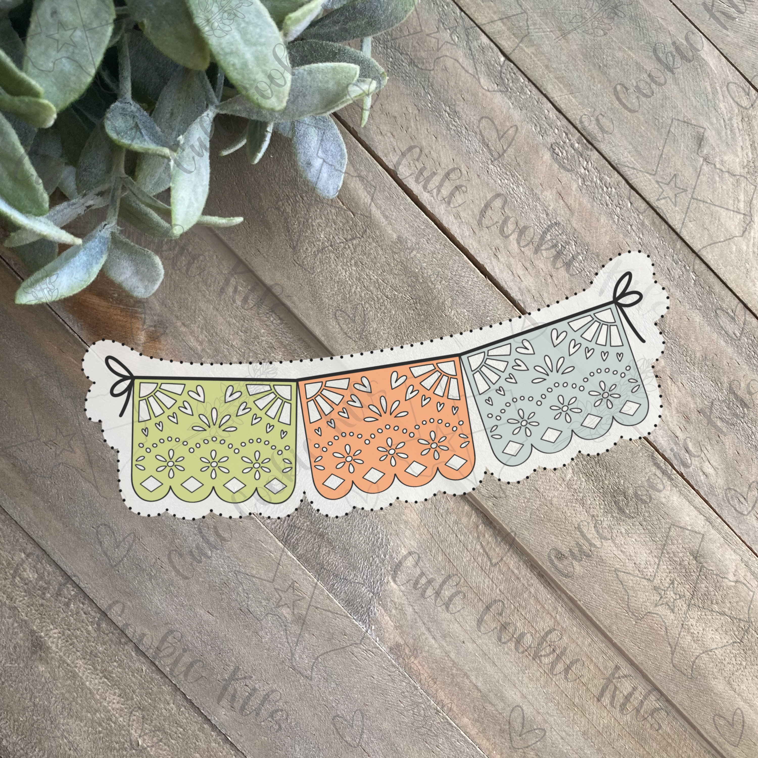 Paper Banner Cookie Cutter Paper Picado Perfect for Cinco de Mayo Fiesta Taco Baby Cutter for Dough Fondant Clay and More