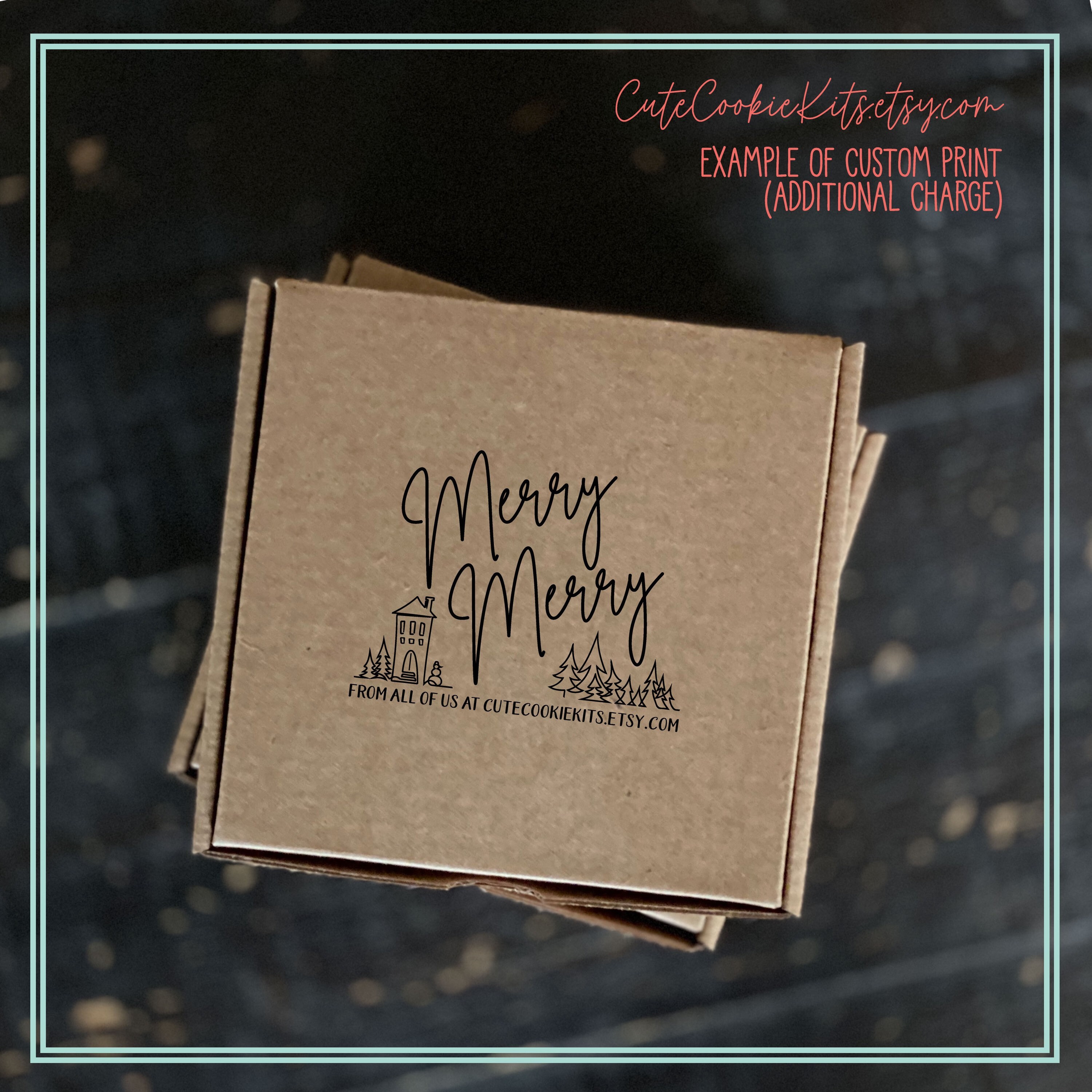 Kraft Paper Mini Pizza Box - 3 1/2 x 3 1/2 x 3/4 - 100 count box