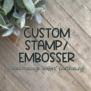 Custom Cookie Stamp - 3D Printed with Quick Turnaround - Proudly Made in the USA - Perfect for Custom Cookies, Fondant, and Gifting