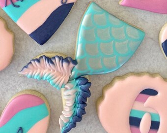 Mermaid Tail Cookie Cutter - Perfect for Brithday, Ocean, Summer Theme Sets  - Cutters for Dough, Fondant, Clay, and More (CCK790)