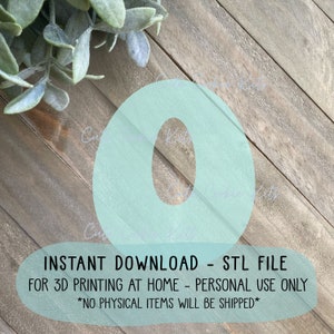 May include: A light blue circle with a hole in the center, on a woodgrain background. The text "INSTANT DOWNLOAD - STL FILE FOR 3D PRINTING AT HOME - PERSONAL USE ONLY *NO PHYSICAL ITEMS WILL BE SHIPPED*" is written in white text on a light blue background.