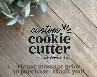 Custom Cookie Cutter - 3D Printed with Quick Turnaround - Proudly Made in the USA - Perfect for Custom Cookies, Unique Shapes, and Gifting