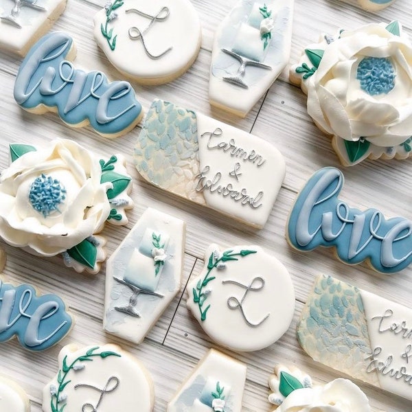 Love Word Plaque Cookie Cutter - Script Lettering - Perfect for Wedding, Anniversary, Holidays - Cutter for Dough, Clay, and More (#CCK501)
