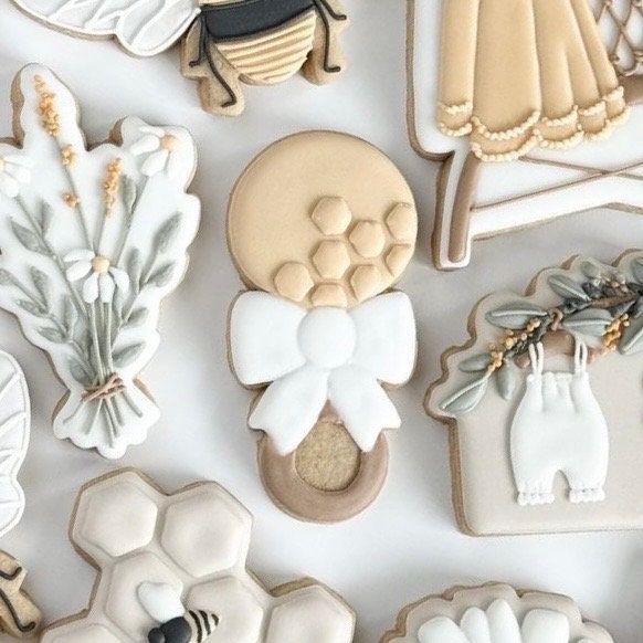 Baby Rattle with Bow Cookie Cutter - Baby Shower, Baby Sprinkle, Welcome Baby Cookies  - Cutter for Dough, Fondant, Clay, and More (#CCK442)