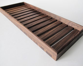 Vanity organizer, Walnut tray, Vanity tray