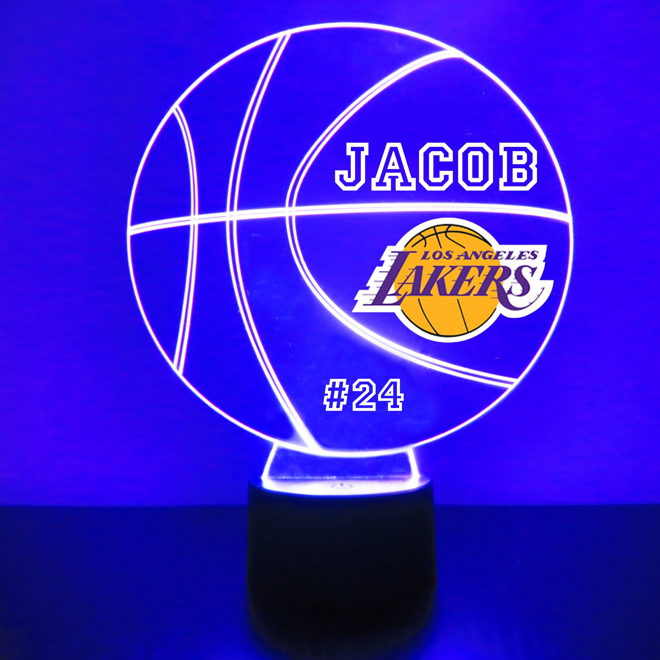 Los Angeles Lakers, LED Basketball Sports Fan Lamp, Custom Made
