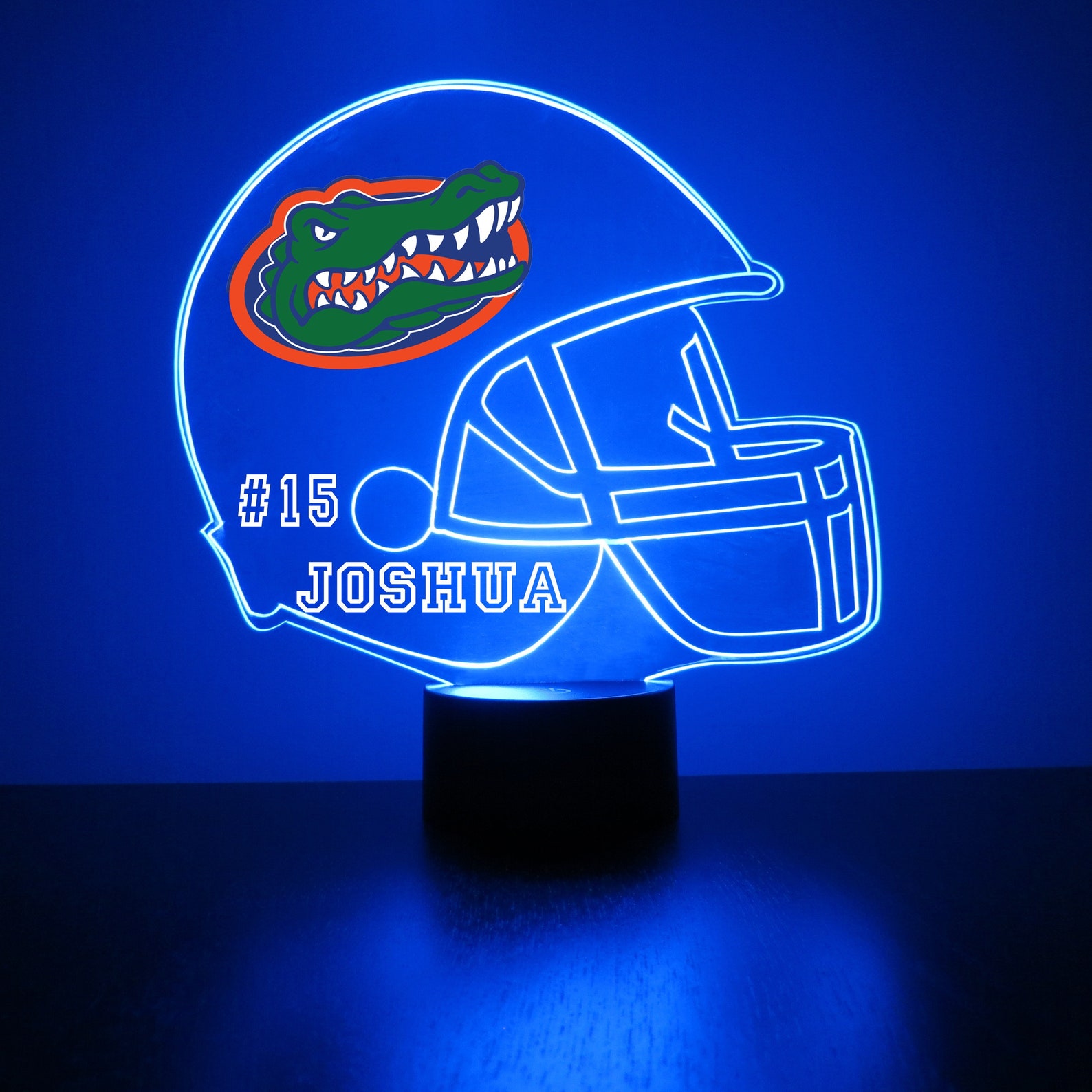 Florida Gators LED Football Sports Fan Lamp Custom Made Etsy