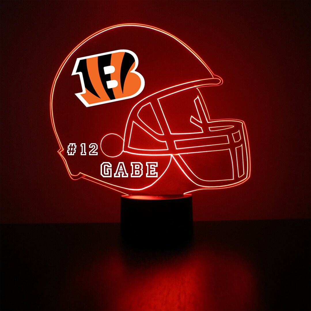 Cincinnati Bengals, LED Football Sports Fan Lamp, Custom Made Night ...