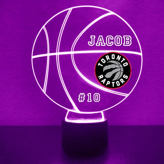 Toronto Raptors, LED Basketball Sports Fan Lamp, Custom Made Night