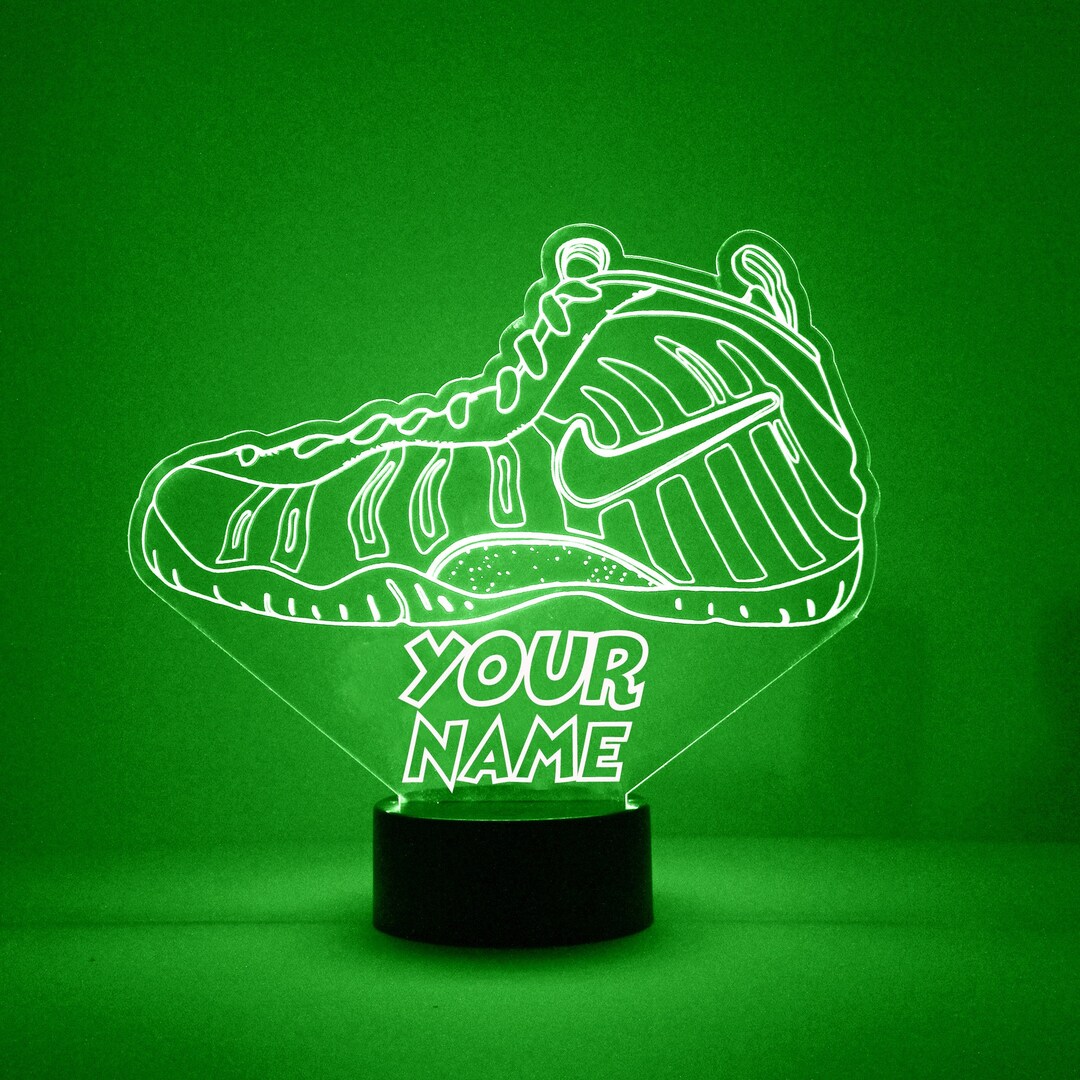 Sneaker Personalized Night Light With Remote,custom Engraved LED Light ...