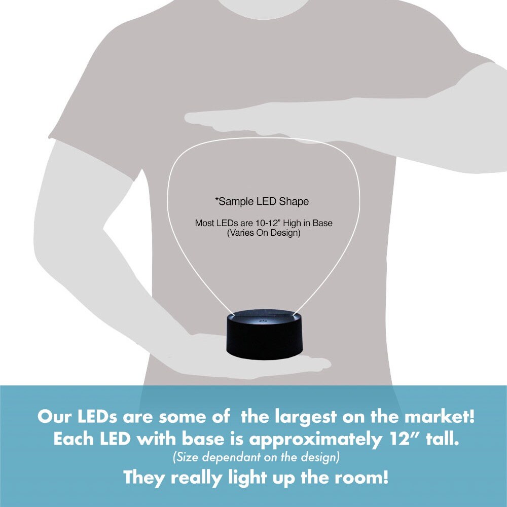 Light up Monkey Custom Engraved Night Light Personalized Etsy