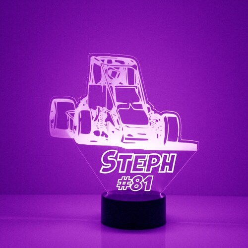 Sprint Racing Car Night Light Personalized Free LED Night Etsy