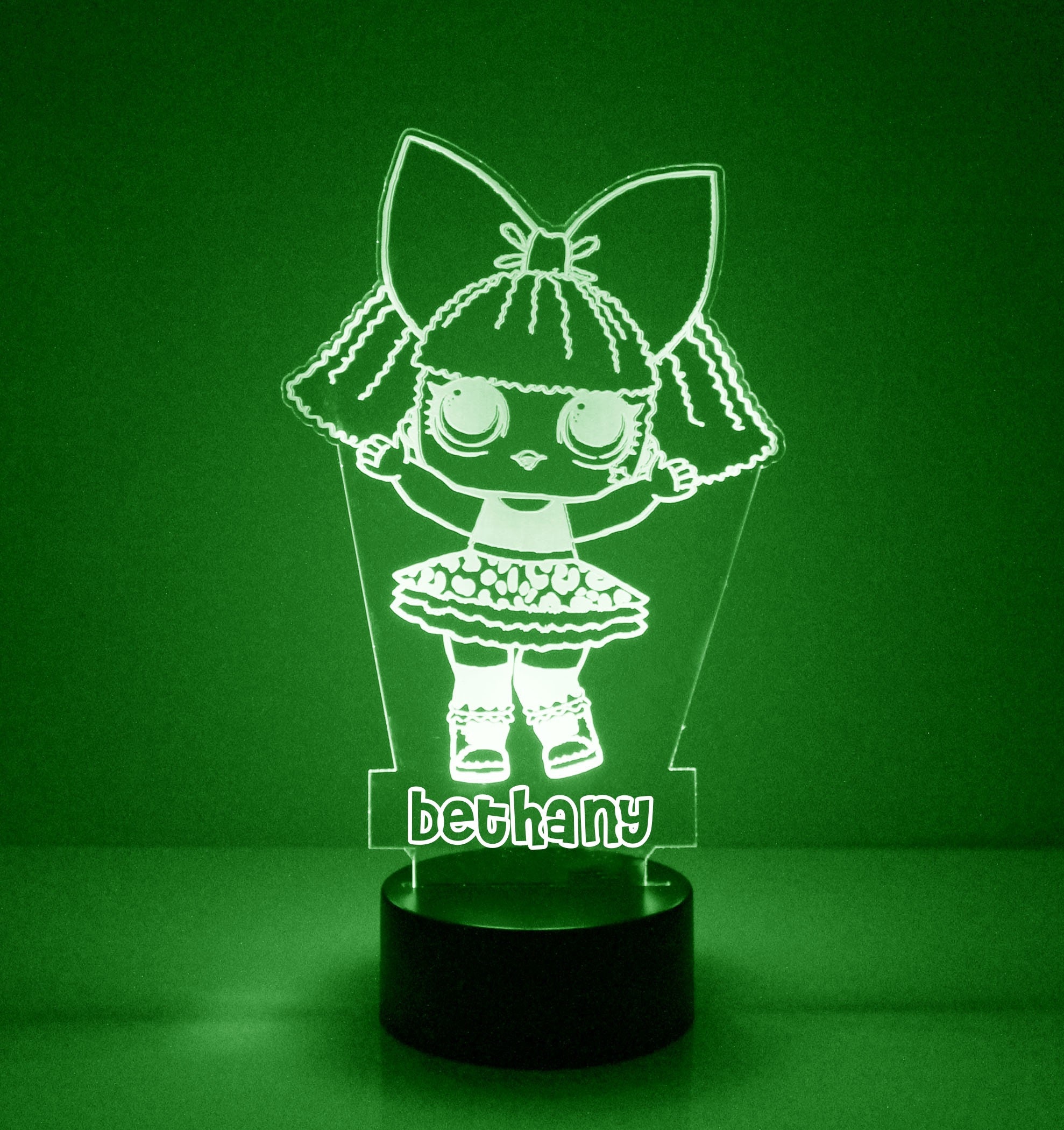 Cute Doll Night Light Custom Made Kids Room Lamp Etsy