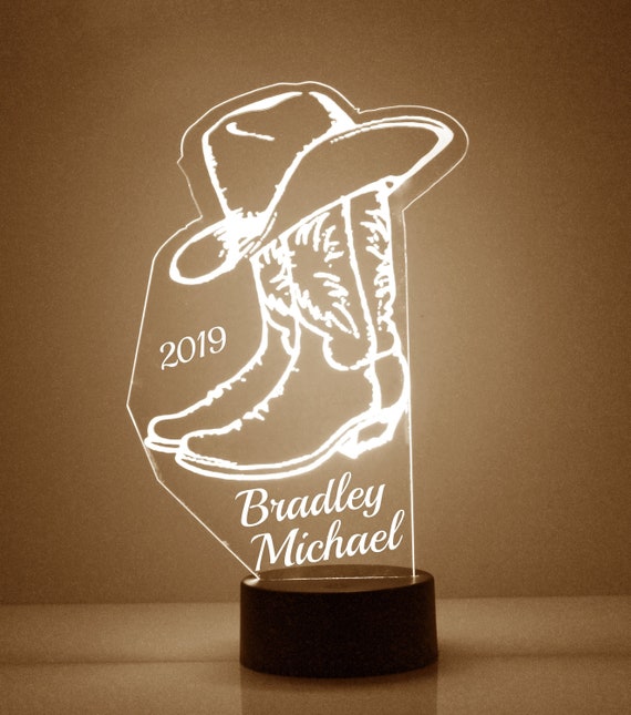 Engraved top cowboy boots