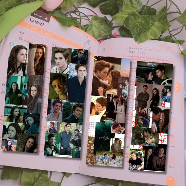 Twilight Movie Collage Style Laminated Bookmarks / Gift for Book Lovers / Book Tracker / Bookworm Gift / Bookish Accessories