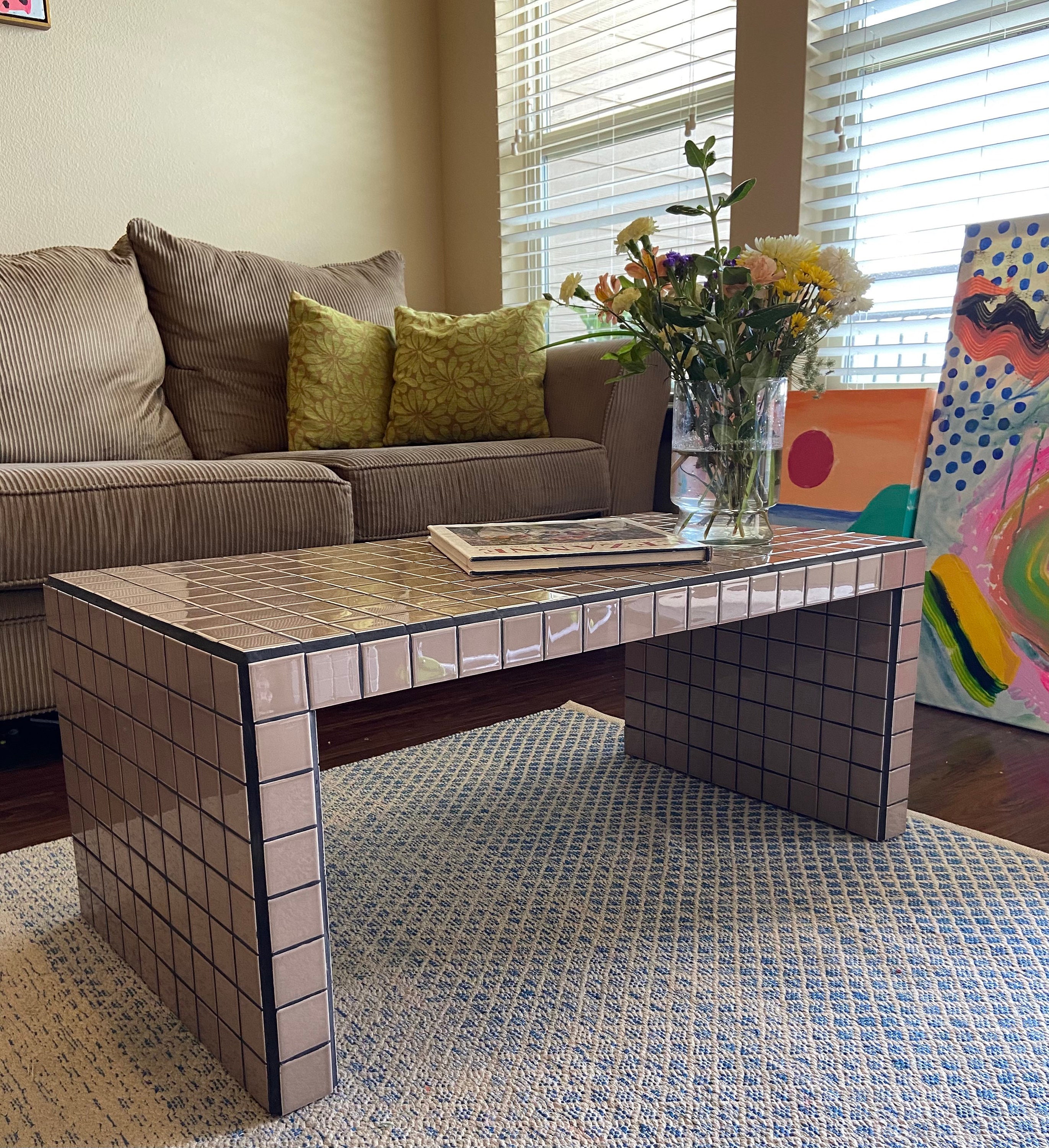 Tiled Table Tile Coffee Table Etsy
