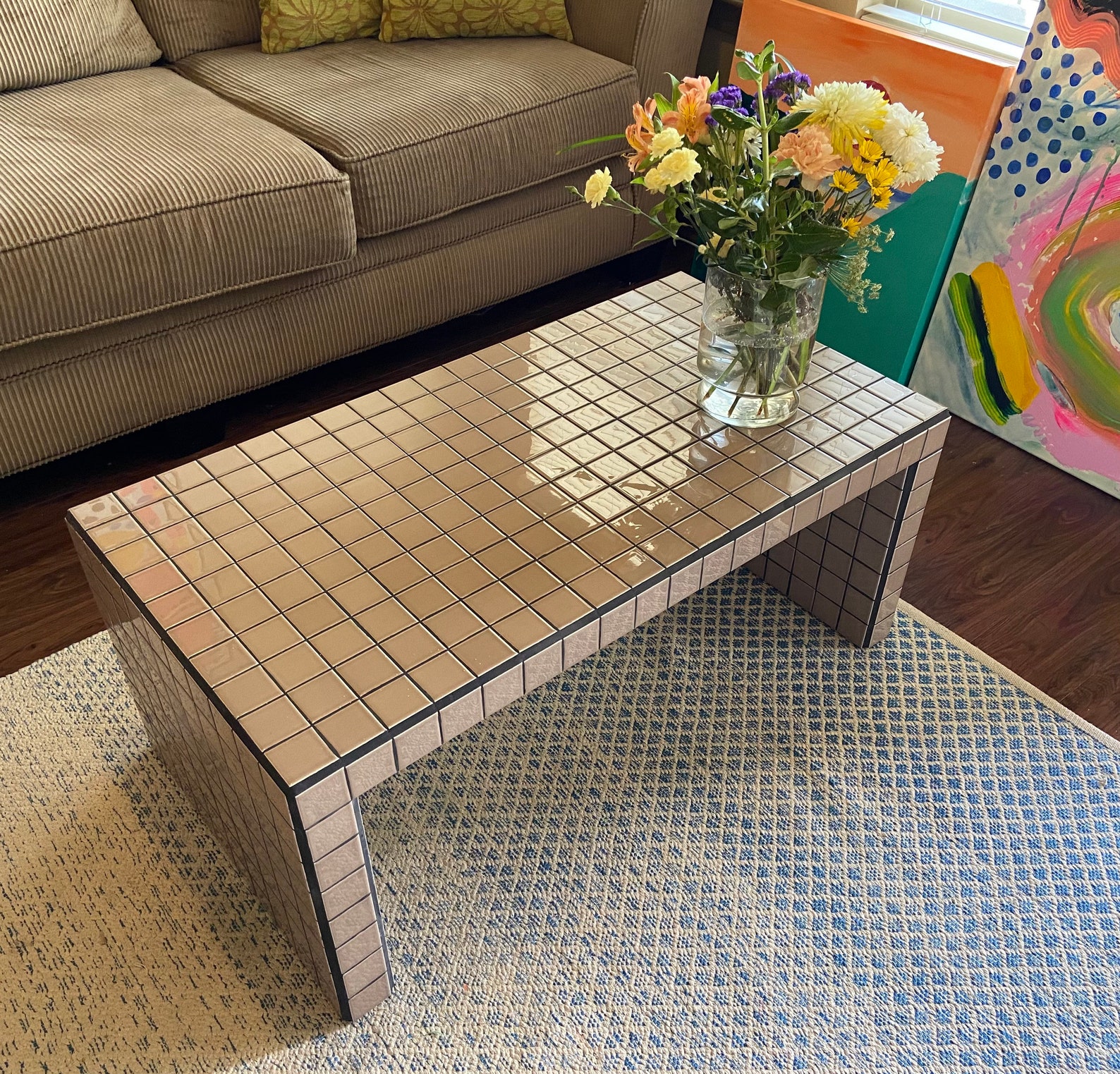 Tiled Table Tile Coffee Table Etsy