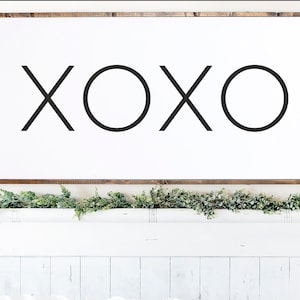 XOXO Sign, Master Bedroom Wall Decor, Sign For Over The Bed, Bedroom Signs, Wood Signs For Bedroom, Moderm Farmhouse