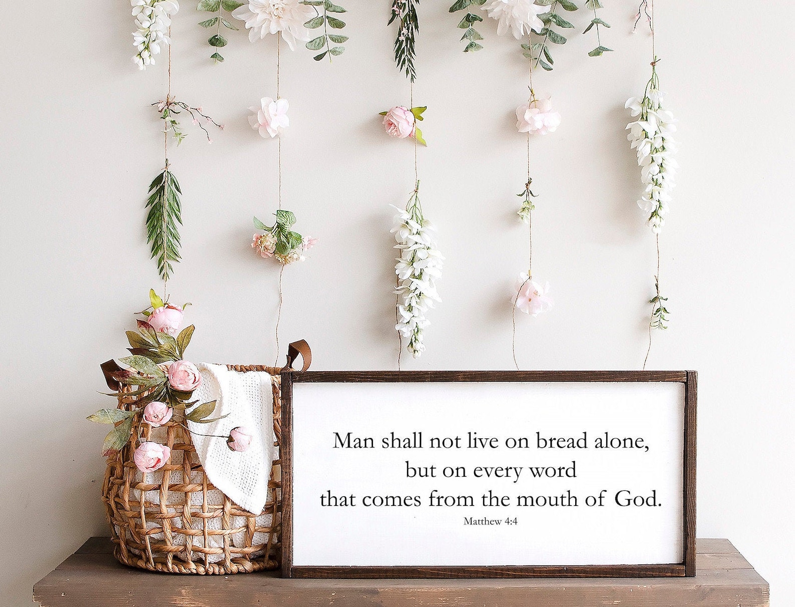 Dining Room Wall Decor Bible Verse Scripture Signs Etsy
