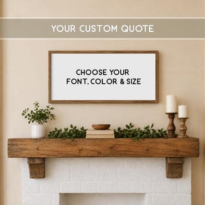 Enseigne de citation encadrée personnalisée, décoration d'art murale en bois personnalisée
